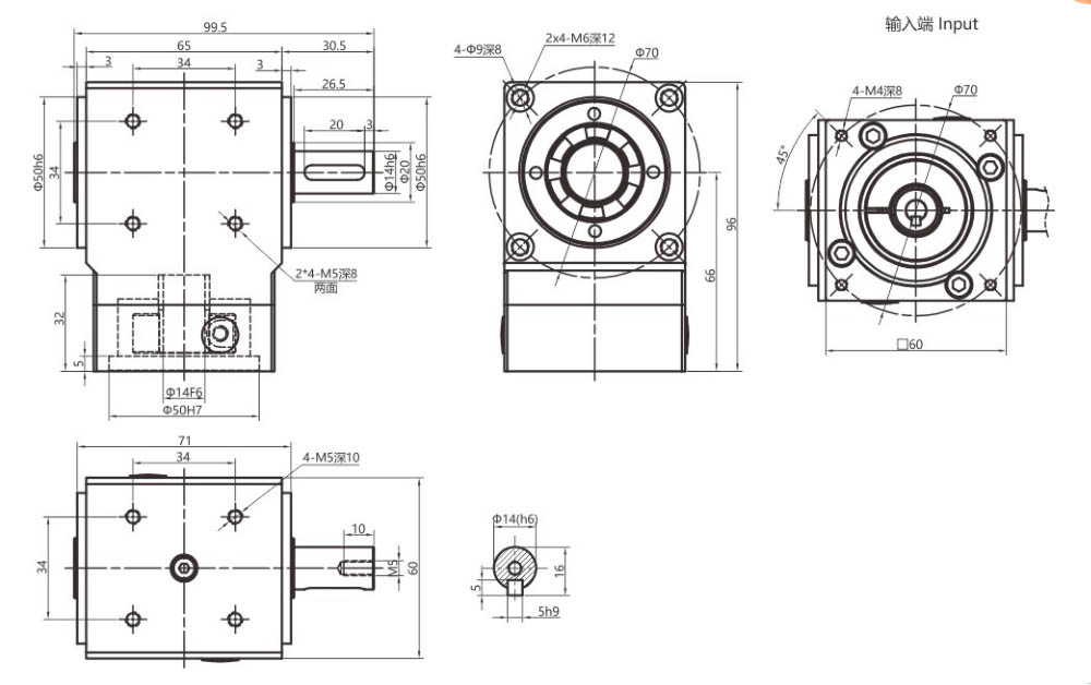 dimensiond of the commutator VDT60-S