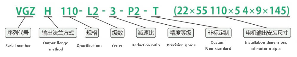 planetary reducer dimensions model description