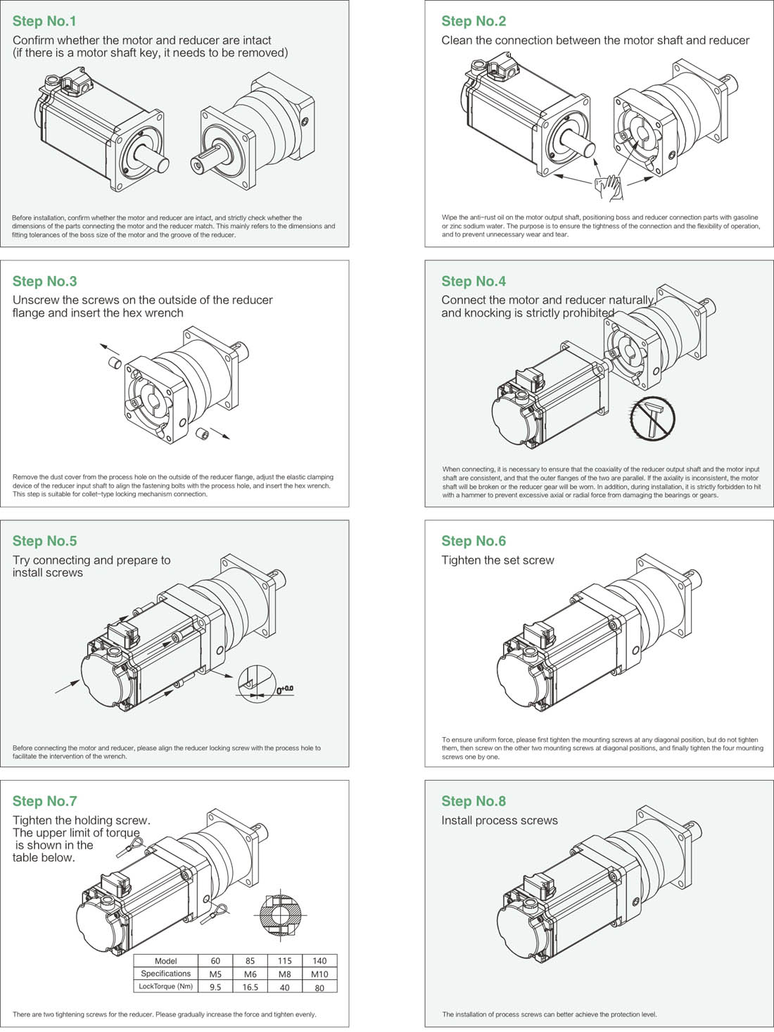 planetary reducer install vdx series