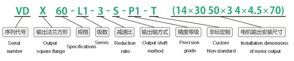 Planetary Reducer Model Description VDX60