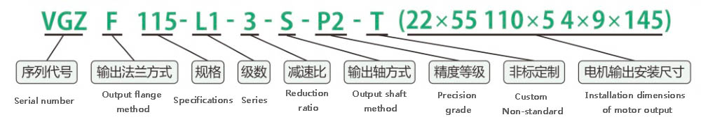 planetary reducer model description VGZF115