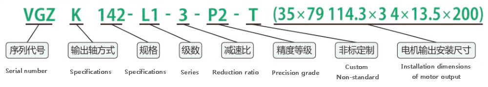 planetary reducer model description VGZK142