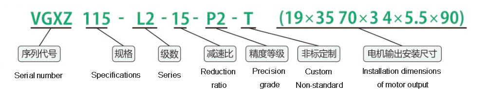 Reducer Model Description VGXZ115L2