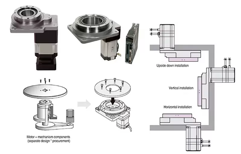 hollow rotary platform install drawing