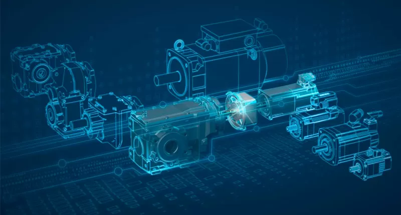 Siemens Servo Motors with Planetary Gear Reducers